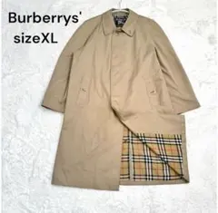 【良品】バーバリー ステンカラーコート バルマカーンコート XL ノバチェック