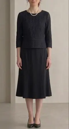 お値下げ ディノス購入 ブラックフォーマルスーツ 卒業式入学式冠婚葬祭
