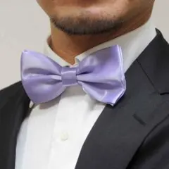 【新品】 蝶ネクタイ ボウタイ ラベンダーカラー メンズフォーマル【X1552】