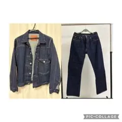 W36 極美品 フルカウント 0105 ストレート セルビッチ デニム パンツ 