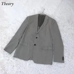 Theory セオリー テーラードジャケット M 現行タグ リネン混 グレー系