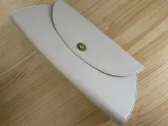 GALLARDA GALANTE ホワイトレザーフラップクラッチバッグ