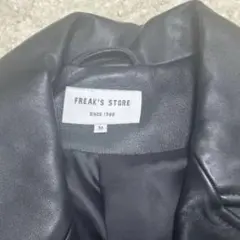 FREAK'S STORE ブラック レザーダブルライダースジャケット M