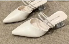 SHEIN パンプス　アイボリー