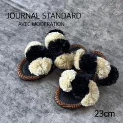 ジャーナルスタンダード　アベックモデレーション　ポンポンサンダル　23cmのサムネイル