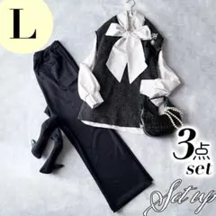 セレモニー ジレ パンツ ママスーツ 11 L 卒業式 卒園式 入園入学 C26