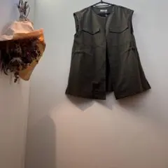 ミリタリージャケット　ベスト　ジレ