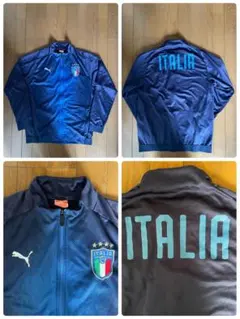 PUMA サッカー イタリア代表 ナイロンジャケット 00s ネイビー - メルカリ