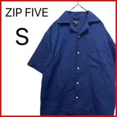 【ZIP FIVE】 半袖 シャツ 無地 カジュアル シンプル ボタンのサムネイル