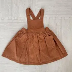 韓国子供服 pourenfant エプロンワンピース アンファン S