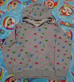 GLOBAL WORK ロディ柄パーカー XLサイズ グレー 中古品 Rody