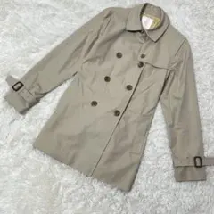 【c3573】KUMIKYOKU トレンチコート　ベージュ ダブルブレスト