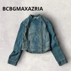 BCBGMAXAZRIA デニムジャケット Y2K デザインボタン ショート丈
