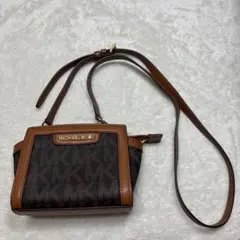 美品 マイケルコース セルマ ミニ ショルダーバッグ MK総柄 ブラウン