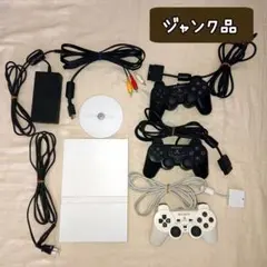 【ジャンク品】PS2 本体・コントローラー・電源/AVケーブル・縦置きスタンド