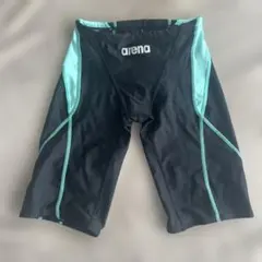 お値下げしました！arena 競泳用水着 ブラック/ターコイズ　Lサイズ
