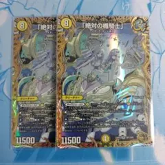 デュエルマスターズ　絶対の楯騎士　金トレジャー　2枚のサムネイル