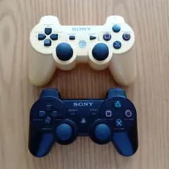 PS3 コントローラー 2個セット ブラック・ホワイト