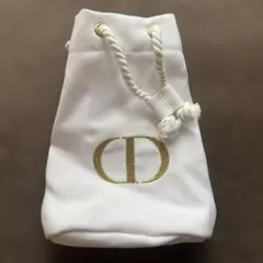 Dior ホワイト巾着ポーチ　未使用新品　非売品