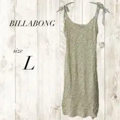 BILLABONG キャミワンピース Lサイズ 小花柄 黄色 イエロー