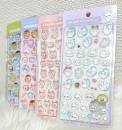 ちいかわ第2弾✨ボンボンドロップ ぷくぷく 立体 シール 4枚セット❣️