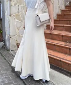 ナイスクラップ 前後2wayスリットスカート アイボリー