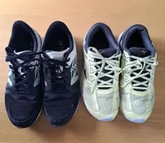 スニーカー　2足セット　ジュニア　25cm　ニューバランス　ミズノ