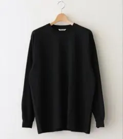 AURALEE / LUSTER PLAITING L/S TEE #BLACKのサムネイル