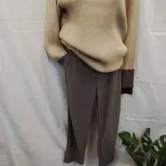 裏起毛あったかストレッチパンツ最終値です。