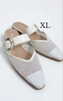 美品　DIANA ダイアナ フラットトゥクローズミュールメッシュ 25/25.5のサムネイル