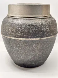 純銀製】 雅山作 霰打ち 茶筒(茶壷) 177g 刻印有り 中古品 - メルカリ