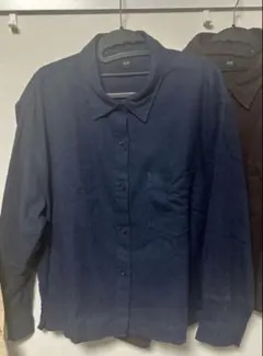 UNIQLO フランネルボクシーシャツ