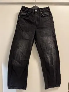 ZARA ダークグレー ミッドライズデニム 32