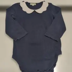panpantutu ロンパース 80cm ネイビー 襟付き