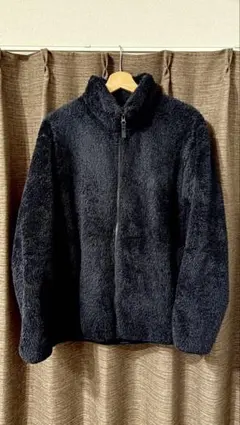 ユニクロ ファーリーフリースフルジップジャケット ネイビー