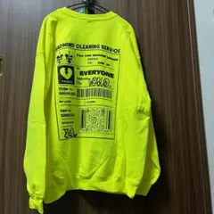 蛍光イエロースウェット　TMD GENUINE DESIGN