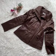 CESTSHICABEULU ブラウンレザージャケット38号(L)長袖