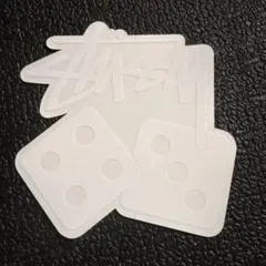 Stussy ステッカー ダイス ロゴ ホワイトのサムネイル