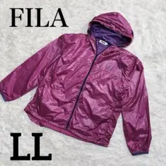 大きいサイズ✨️ FILA ウインドブレーカー フード付き ジャンパー 薄手 LL