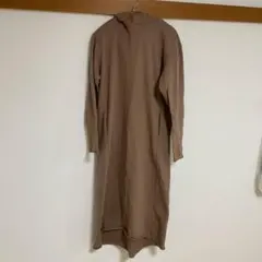 KALNA カルナ　スウェット　フード　ロングワンピース　ブラウン　Oサイズ