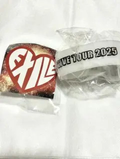 EXILE THEREASONラバーバンド　ハート型ステッカー会場ガチャ