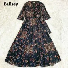 美品 Ballsey バレッタプラッド オープンカラーシャツワンピース