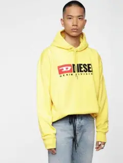 DIESEL イエロー パーカー フード付き