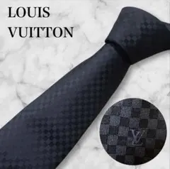 ✨未使用箱付き✨ルイヴィトン　ダミエミックスモノグラム　ブラック　ネクタイ LOUIS VUITTON ルイヴィトン ネクタイ ミックスモノグラム ダミエ ✨未