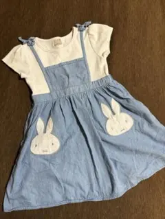 お値下げ中！プティマイン　ミッフィー ワンピース　110