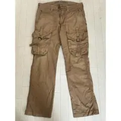 〇　ベージュ　カーゴパンツ　EDWIN　W83 H101　L