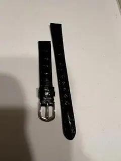 BAMBI 時計用 レザーベルト ブラック 12mm