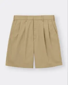 GU タックワイドハーフパンツ