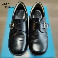 TOPVALU ブラックレザー フォーマルシューズ 21.5〜22.0cm