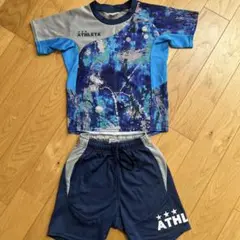 ATHLETA スポーツウェア上下セット 青系120
